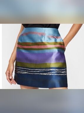 Ted Baker London "Laken" Landscape Jacquard Mini Skirt | 1 🏛️🎨